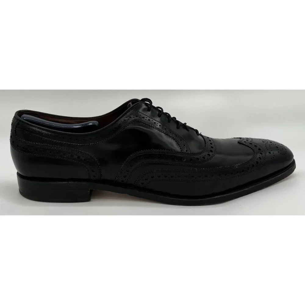 Allen Edmonds McAllister Oxford Wingtip Brogue Black Leather Shoes Size 15AA